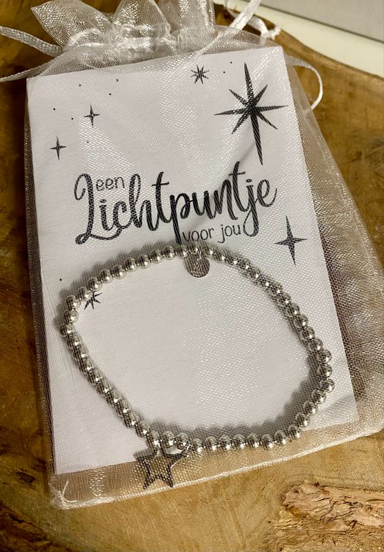 Cadeausetje Lichtpuntje voor jou Armband Met Bedel Ster JE17856 - SILVER Stainless Steel Cadeausetje Lichtpuntje voor jou Armband Met Bedel Ster JE17856 - SILVER Stainless Steel