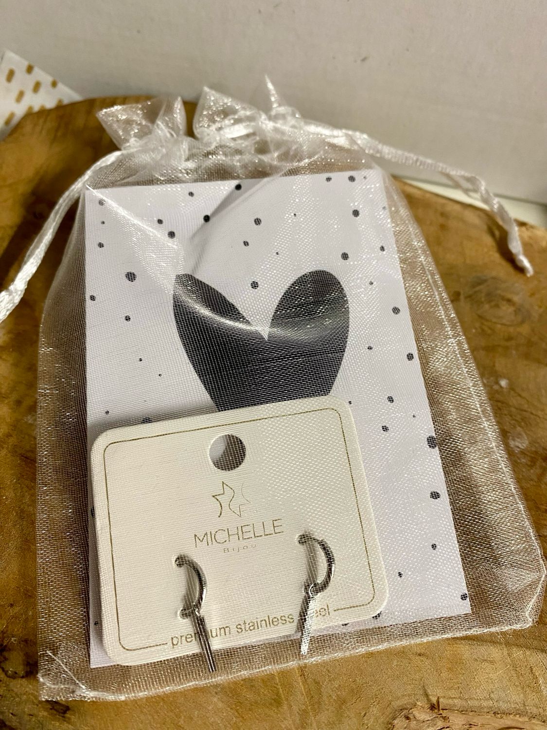 Cadeausetje Oorbellen Creool Met Plat Staafje JE12264 - SILVER Stainless Steel Cadeausetje Oorbellen Creool Met Plat Staafje JE12264 - SILVER Stainless Steel