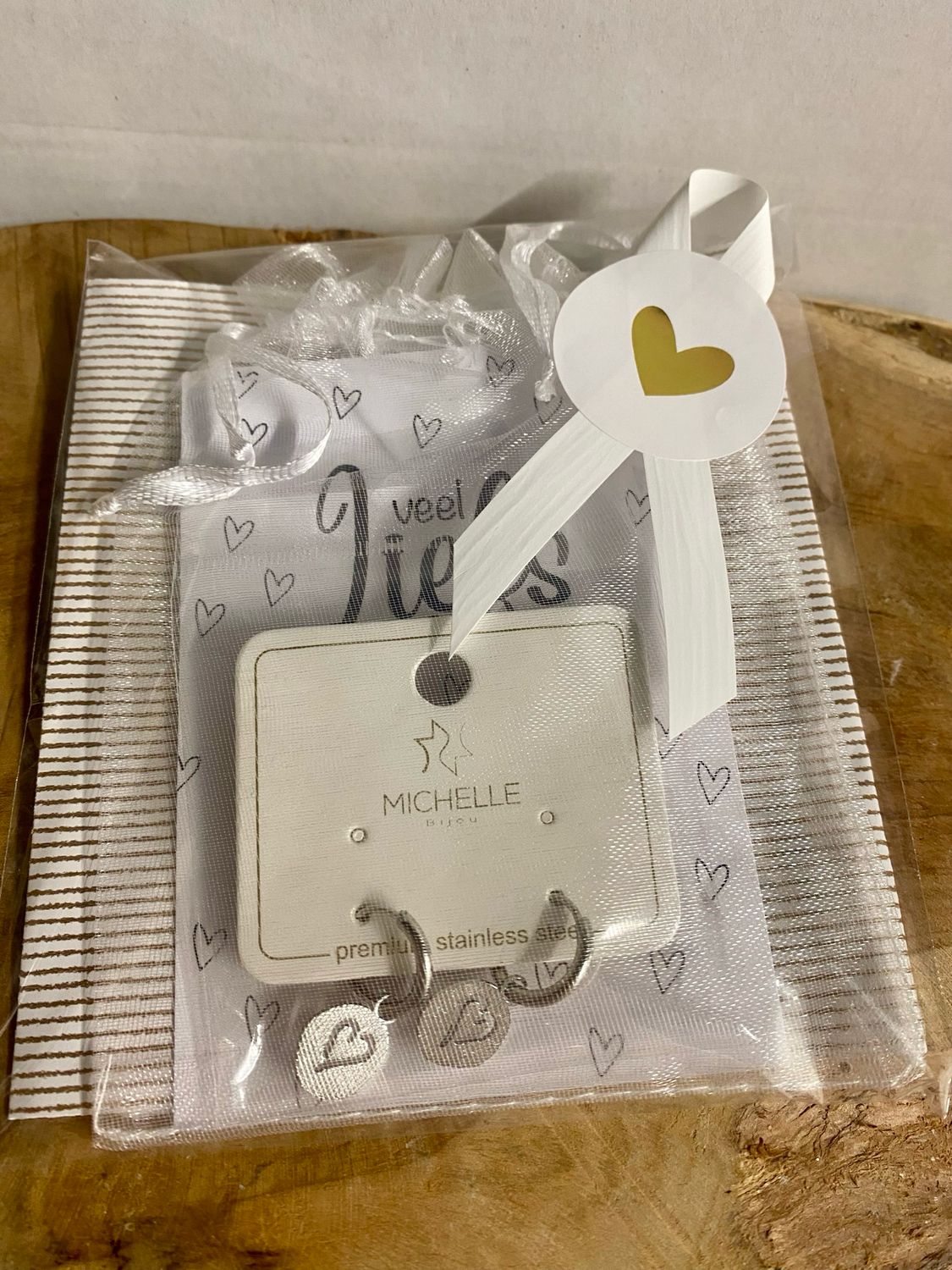 Cadeausetje Oorbellen Hartje JE17625 - SILVER Stainless Steel