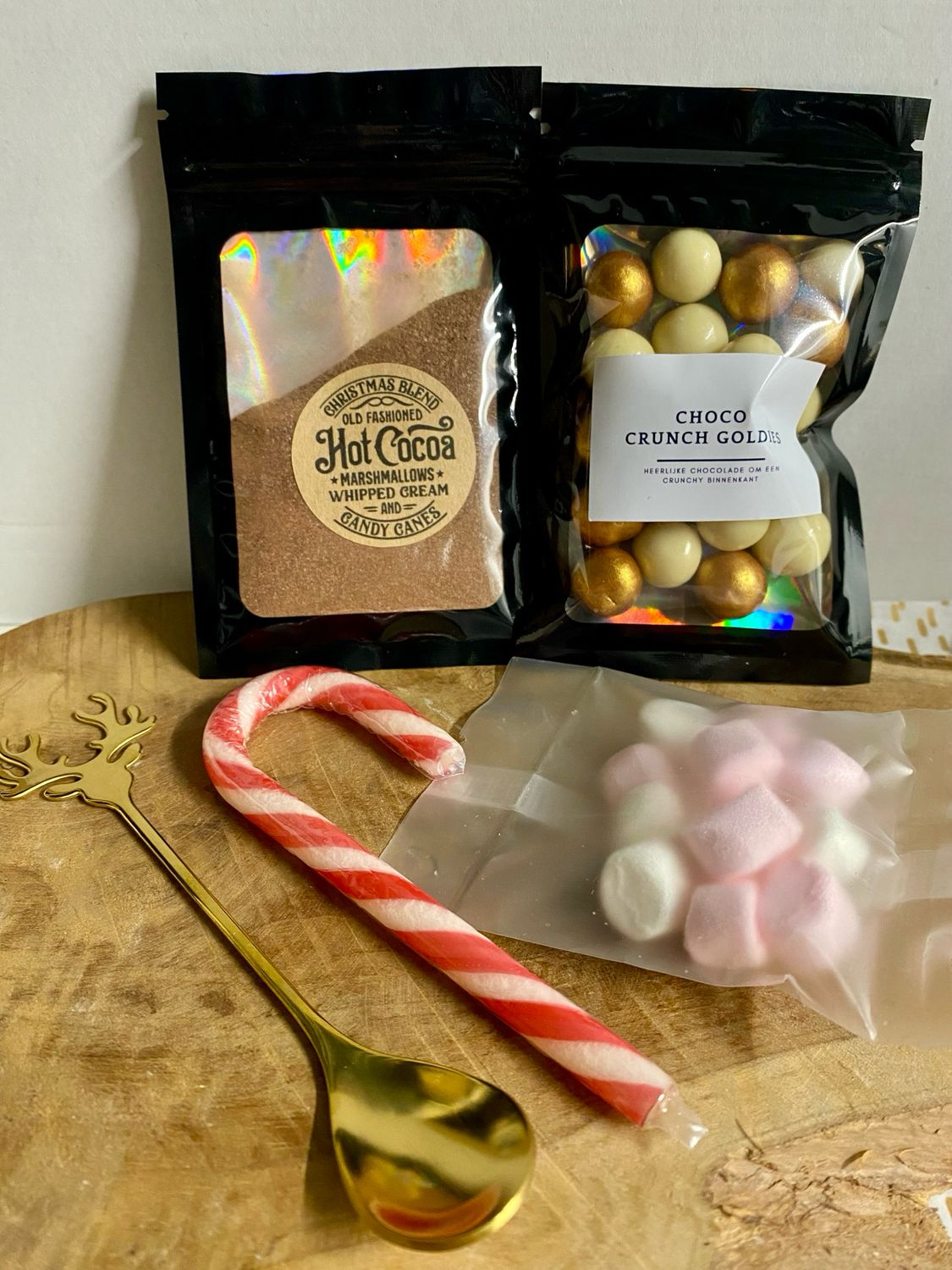 Cadeaupakketje De Luxe Hot Cacao / Warme Chocolademelk Cadeaupakketje De Luxe Hot Cacao / Warme Chocolademelk