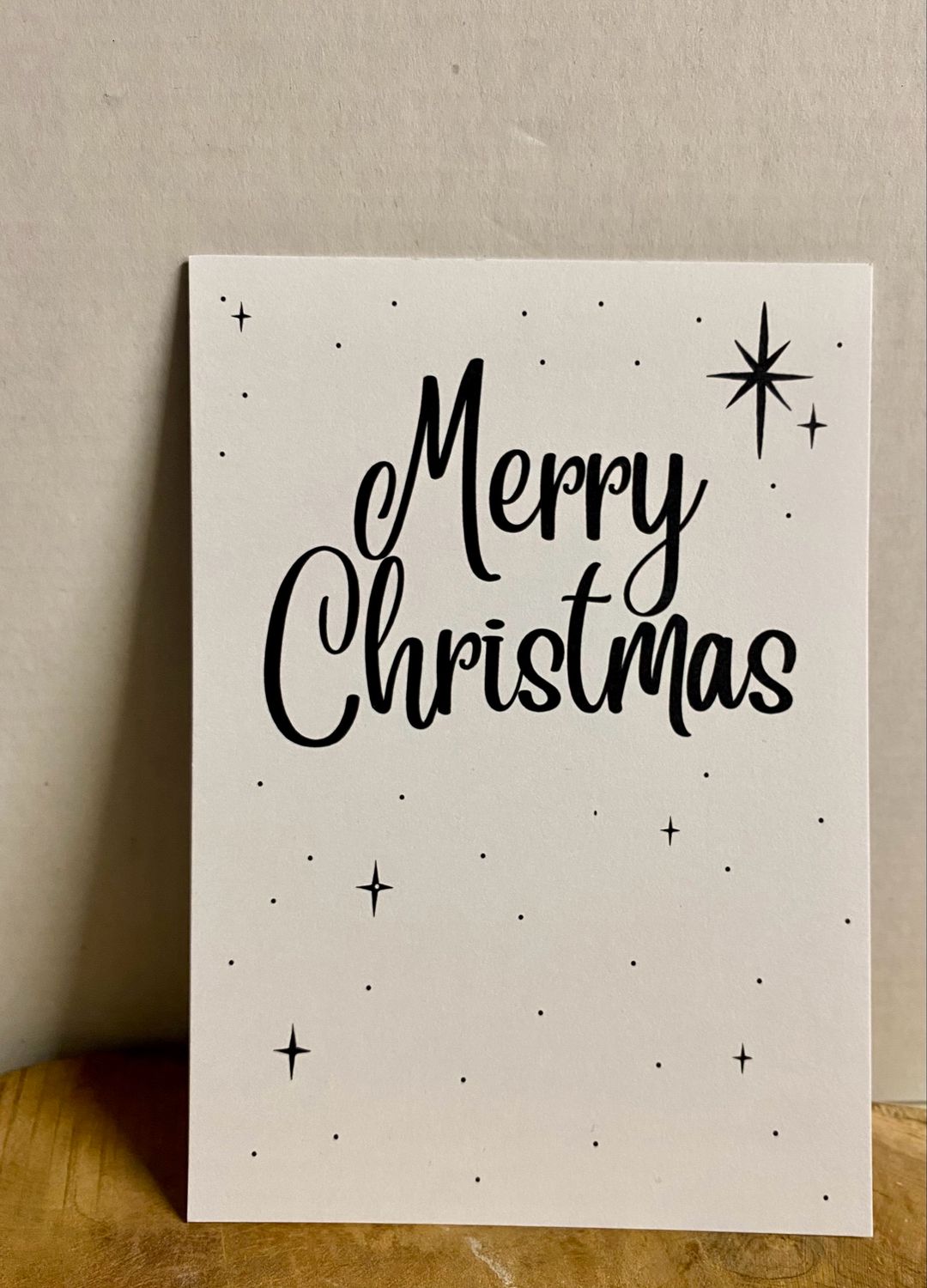 Kerstkaartje Merry Christmas