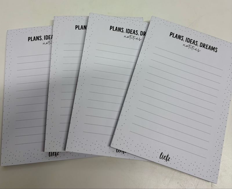 Liefz - Notitieblok Plans Ideas Dreams