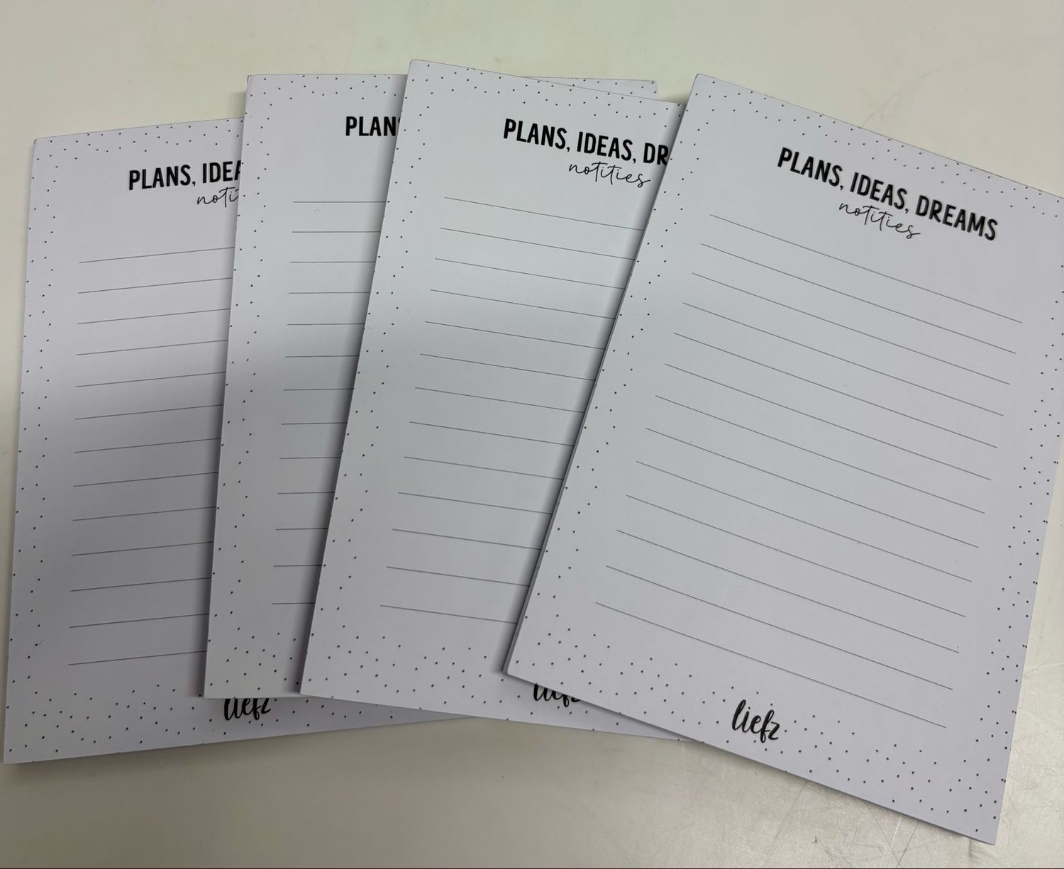 Liefz - Notitieblok Plans Ideas Dreams