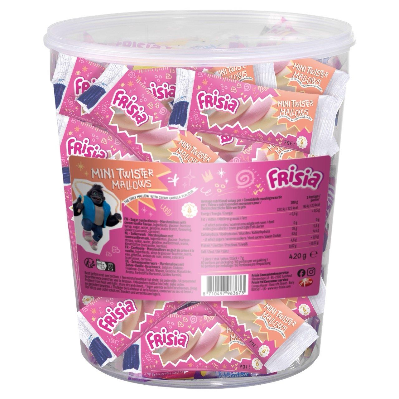 Frisia - Kabelspekjes Met Roomvanille smaak 7 Gram Glutenvrij Frisia - Kabelspekjes Met Roomvanille smaak 7 Gram Glutenvrij