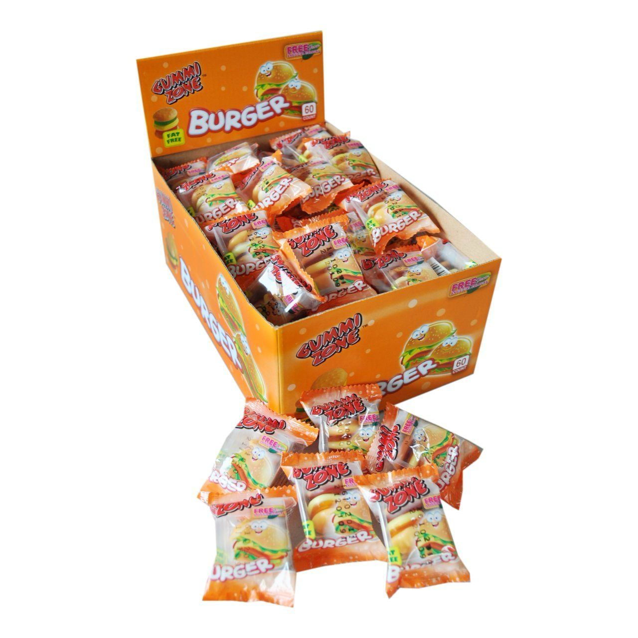 Gummy Zone - Snoep miniburgers Glutenvrij Runder Gelatine