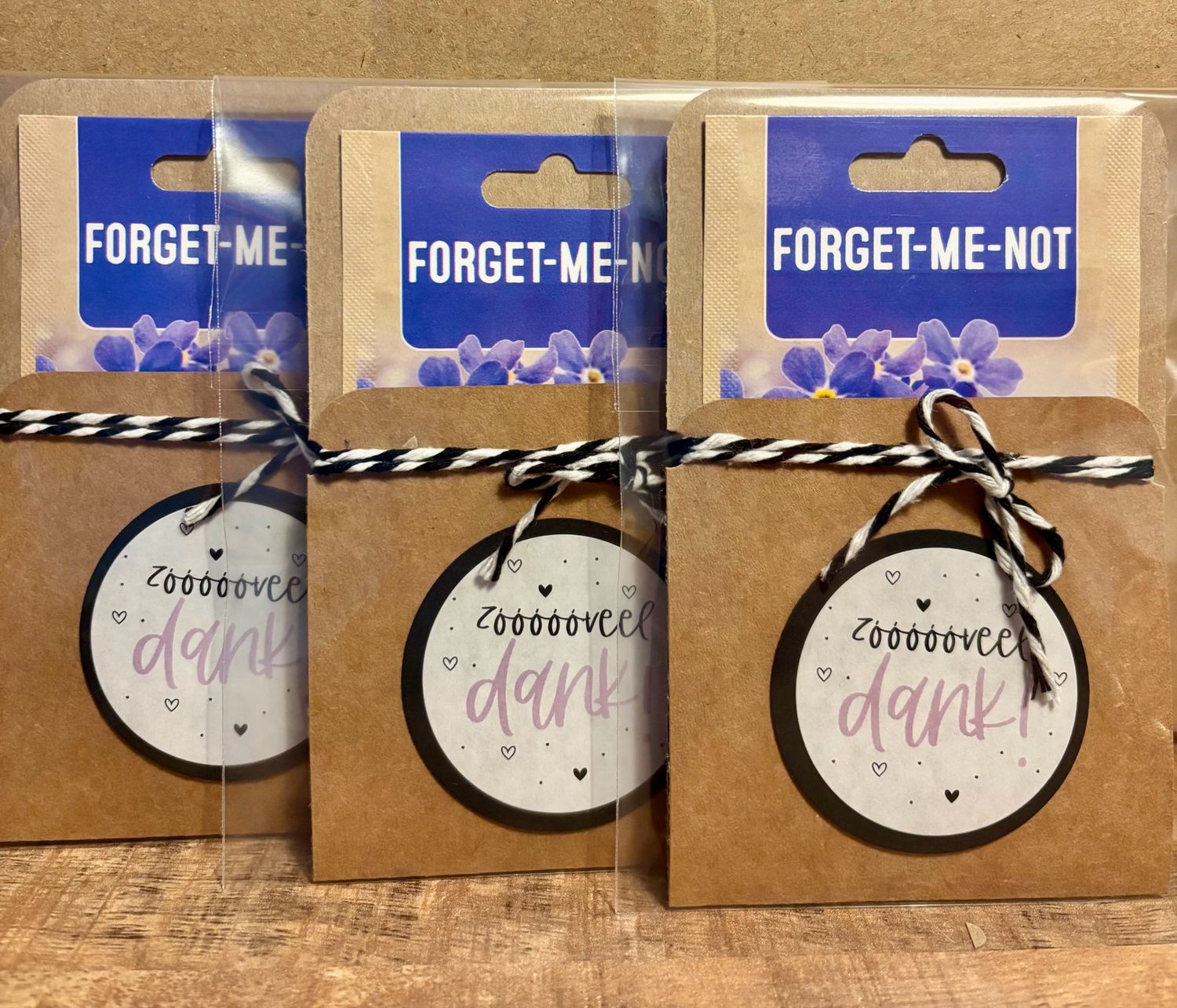 Bloemenzaadjes Geschenk Zoveel Dank !