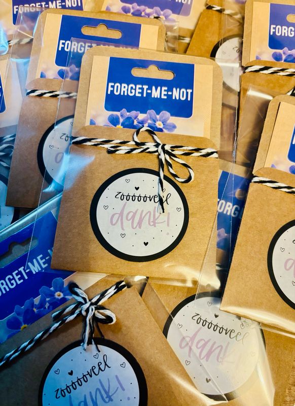 Bloemenzaadjes Geschenk Zoveel Dank !