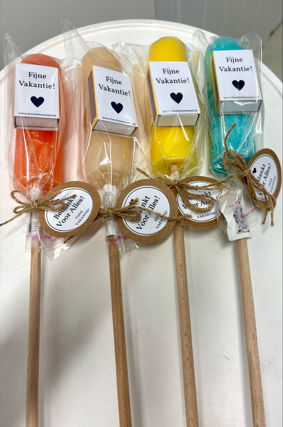Cadeauset Kaars Tuinfakkel Met Lucifers Fijne Vakantie