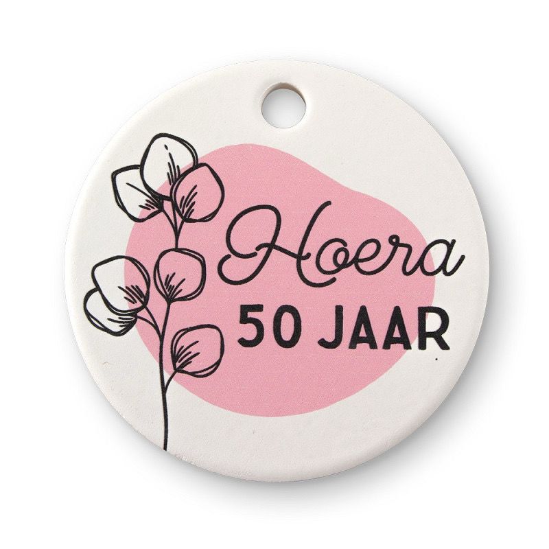 Miko Keramieken Magneet - Hoera 50 jaar Miko Keramieken Magneet - Hoera 50 jaar