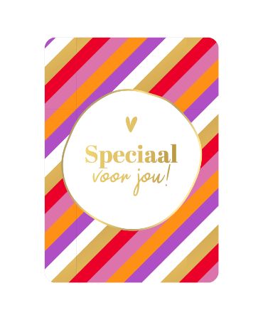 KP® Wenskaarten A6 - Speciaal voor jou + stripes