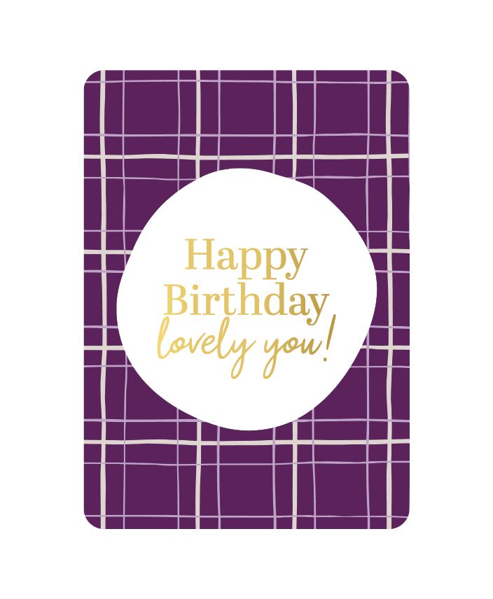 KP® Wenskaarten A6 - Happy birthday lovely you KP® Wenskaarten A6 - Happy birthday lovely you