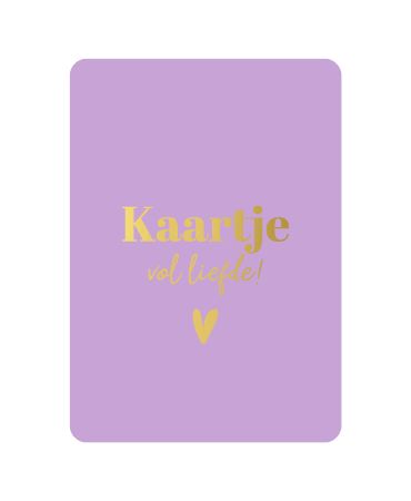 KP® Wenskaarten A6 - Kaartje vol liefde (paars)