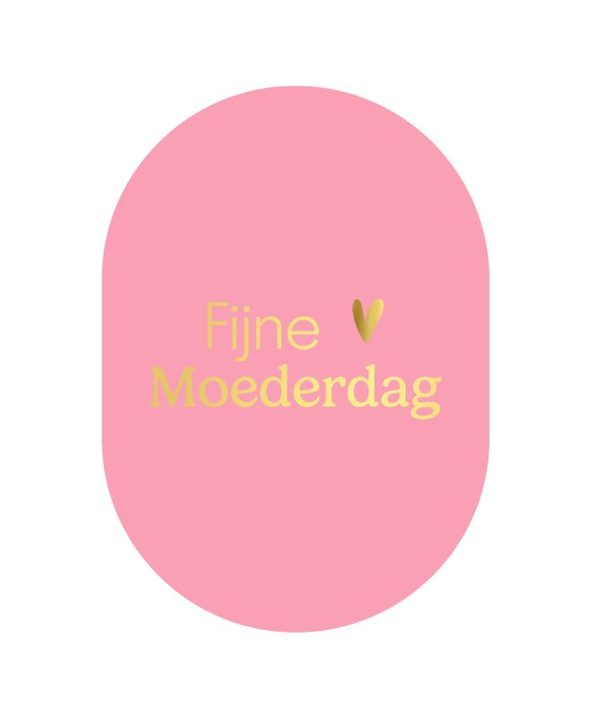 KP® Wenskaarten Ovaal A6 - Fijne moederdag + hart KP® Wenskaarten Ovaal A6 - Fijne moederdag + hart