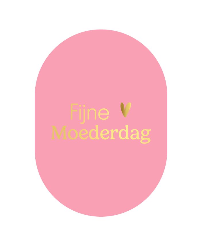 KP® Wenskaarten Ovaal A6 - Fijne moederdag + hart