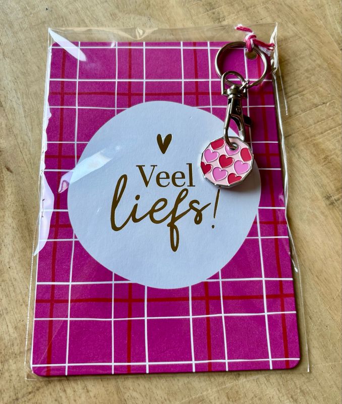 Veel Liefs Kaartje Winkelwagenmuntje Veel Liefs Kaartje Winkelwagenmuntje