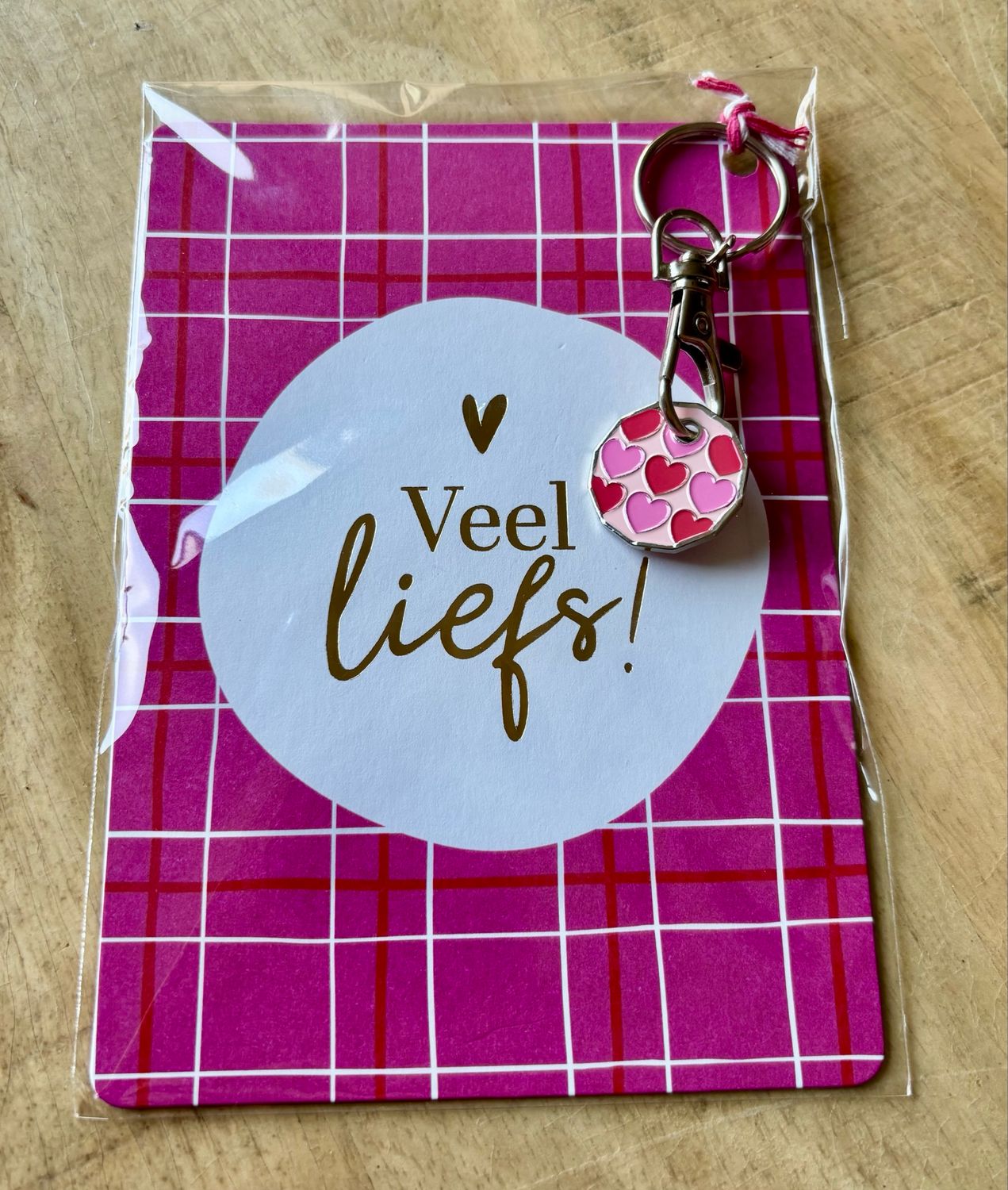 Veel Liefs Kaartje Winkelwagenmuntje