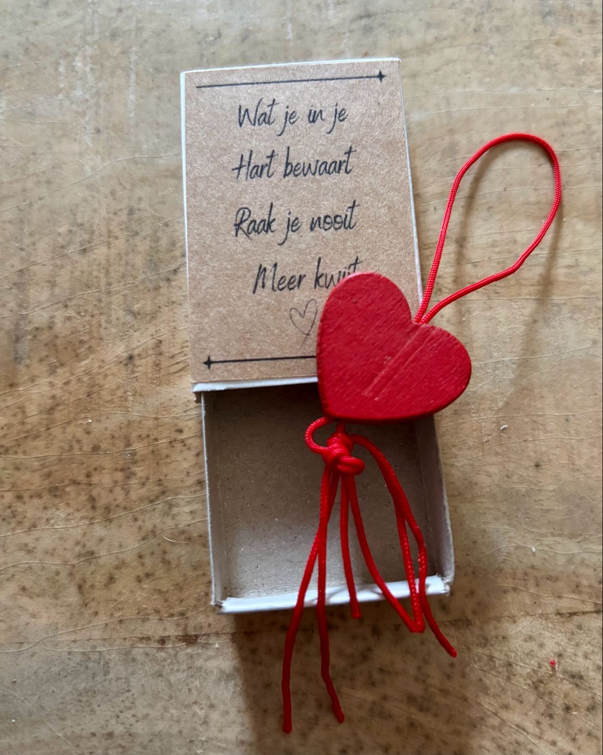 Wensdoosje - Wat Je In Je Hart Bewaart Raak Je Nooit Meer Kwijt