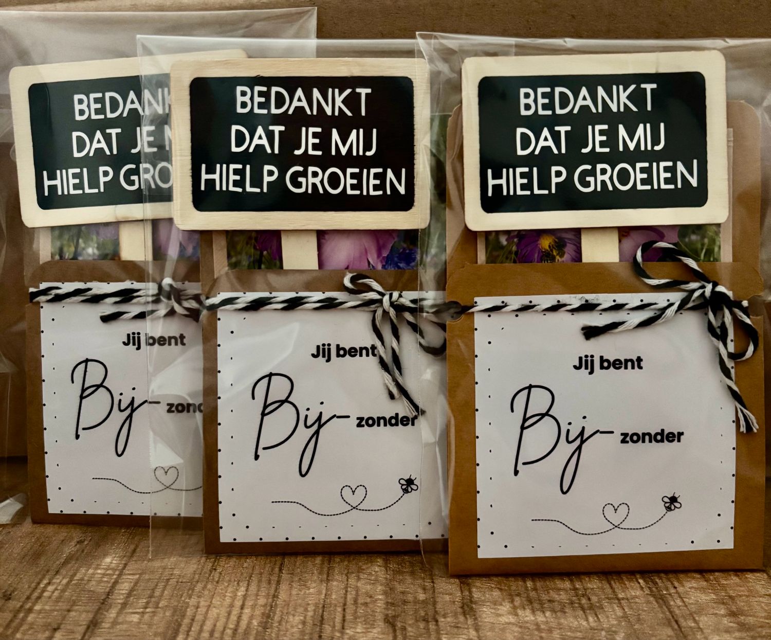 Bloemenzaadjes Geschenk Jij Bent Bijzonder! Plantensteker Bedankt Groeien