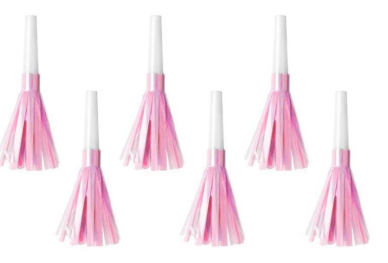 Feesttoeters Roze per stuk