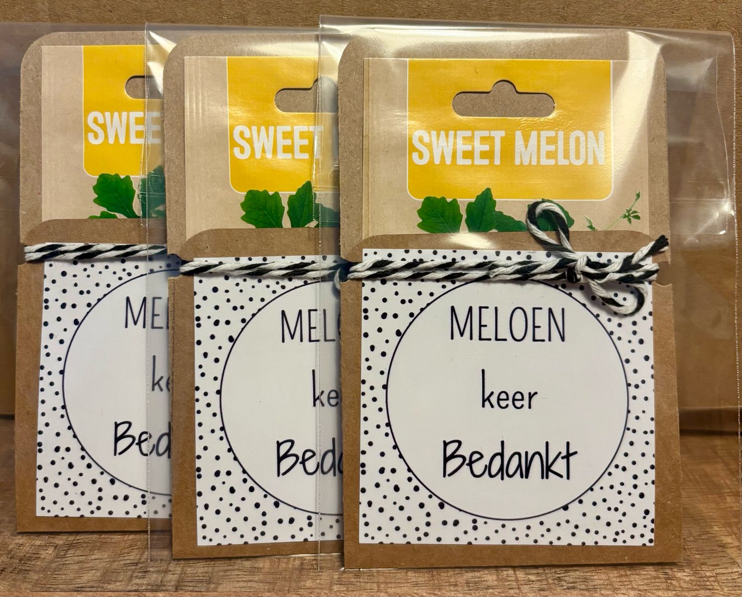 Bloemenzaadjes Geschenk Meloen Keer Bedankt!