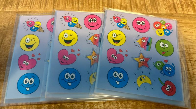FUN STICKERS – SMILEY'S 10 stks