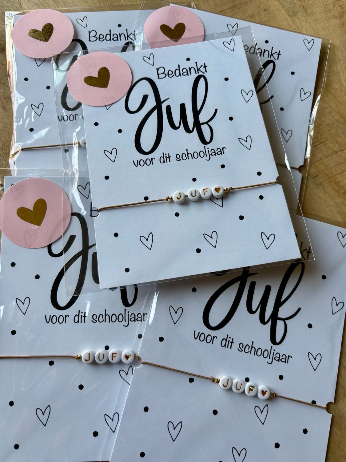 Bedankt Juf Invulkaartje Met Armbandje Juf