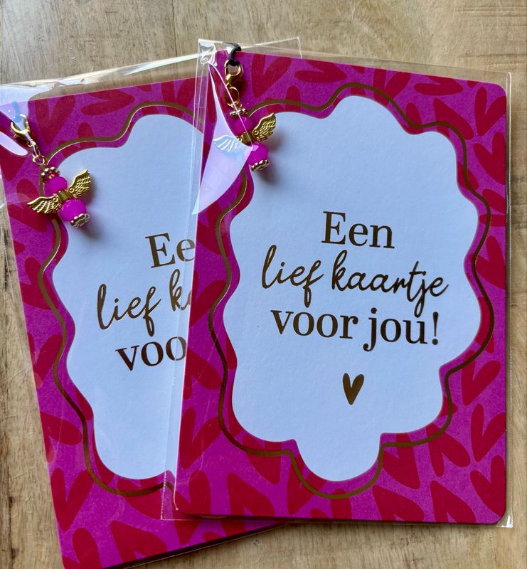 KP® Wenskaarten A6 - Een Lief Kaartje Voor Jou & Geluksengeltje