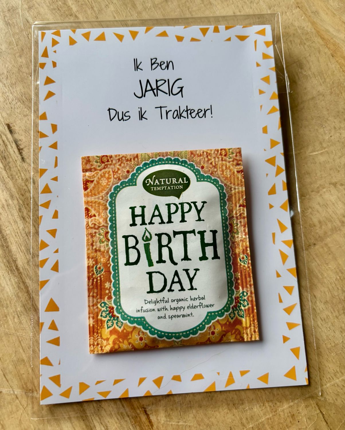 Theekaartje Ik Ben Jarig Dus Ik Trakteer !