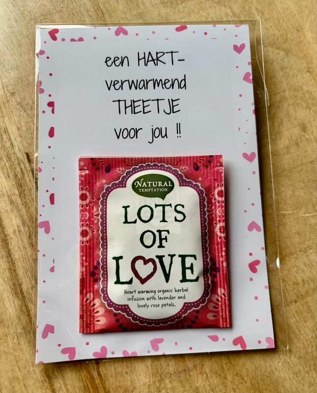Theekaartje Een Hart Verwarmend Theetje Voor Jou Theekaartje Een Hart Verwarmend Theetje Voor Jou