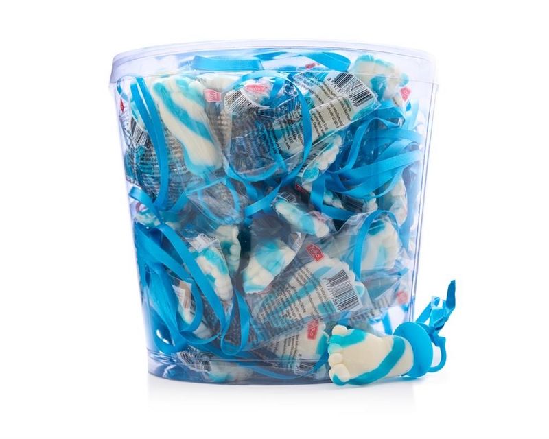 Voetje Lolly Speen blauw-wit 12 gram