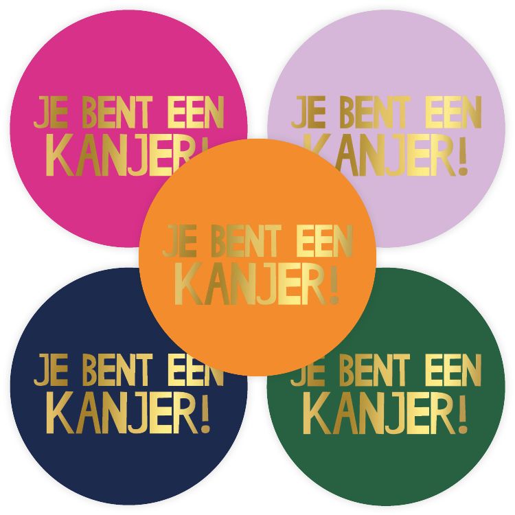 KP® Stickers D60mm - Je bent een kanjer Per 10 stks