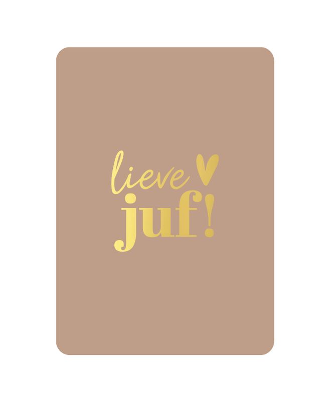 KP® Wenskaart A6 - Lieve juf