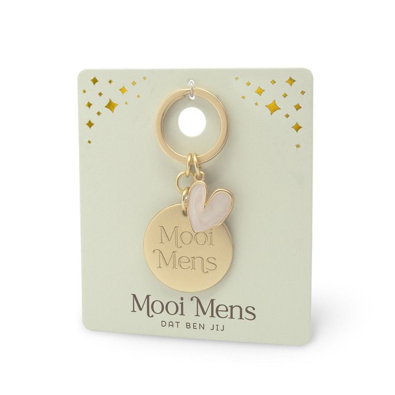 Miko Sleutelhanger Goud Epoxy - Mooi mens