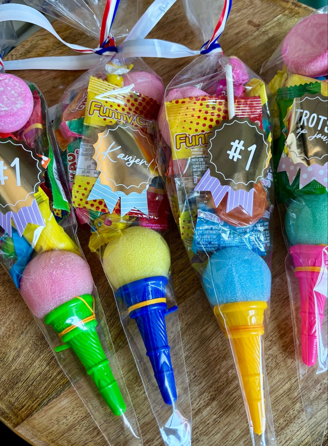 14. Avondvierdaagse Snoepzakje Met MINI Schiet Ijsje 10 cm