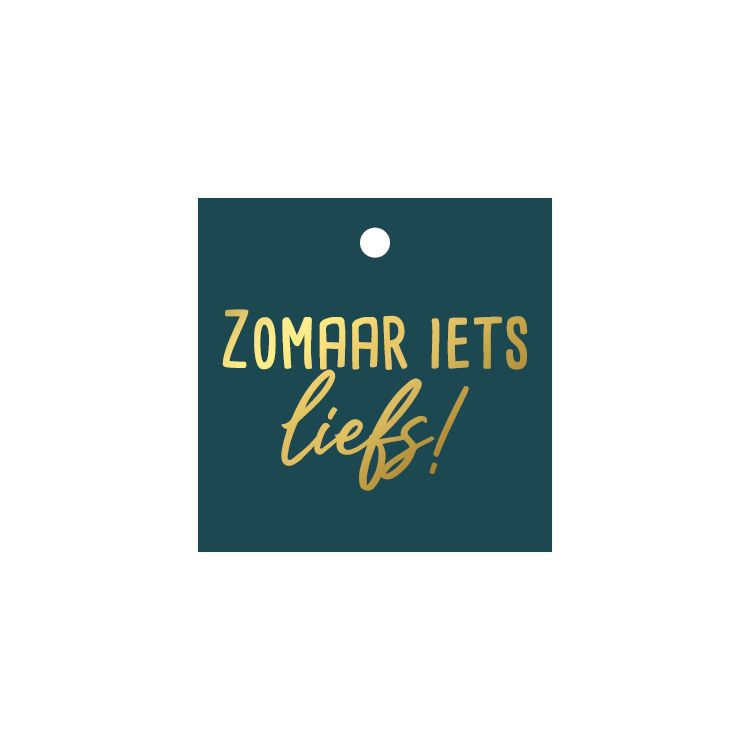 KP® Cadeaulabel - Zomaar iets liefs - 60x60mm