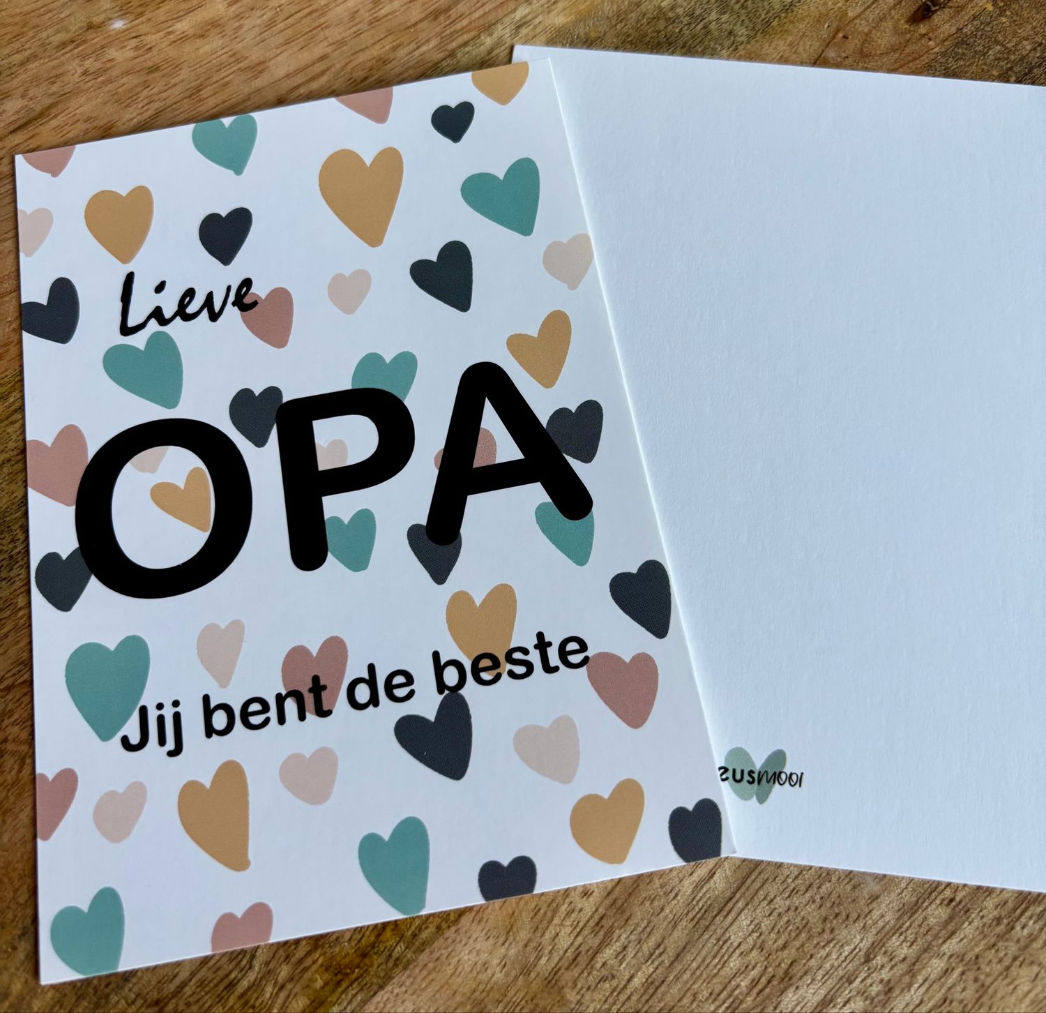 Heusmooi Ansichtkaart a6 Lieve Opa