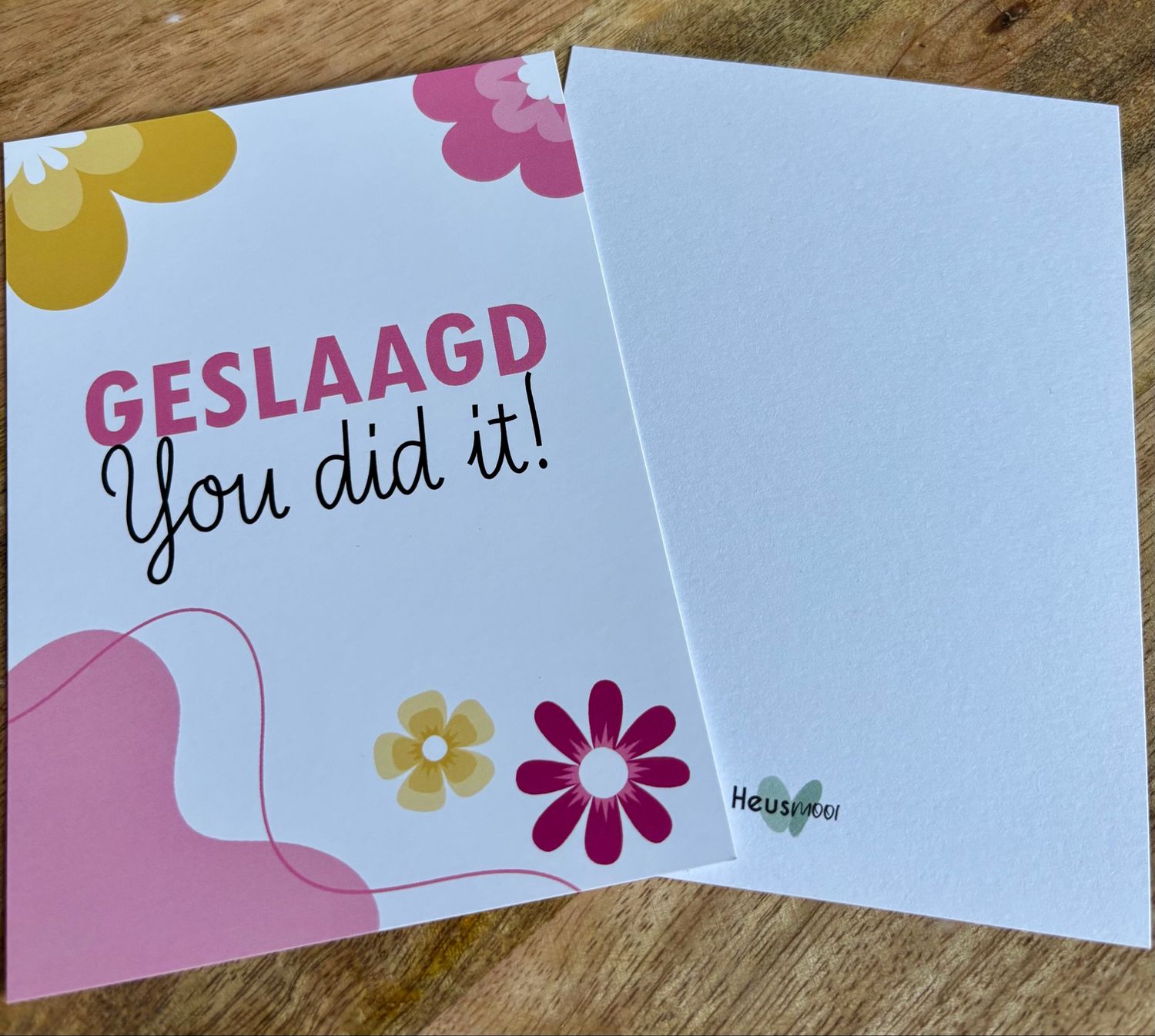 Heusmooi Ansichtkaart a6 Geslaagd You Did It !