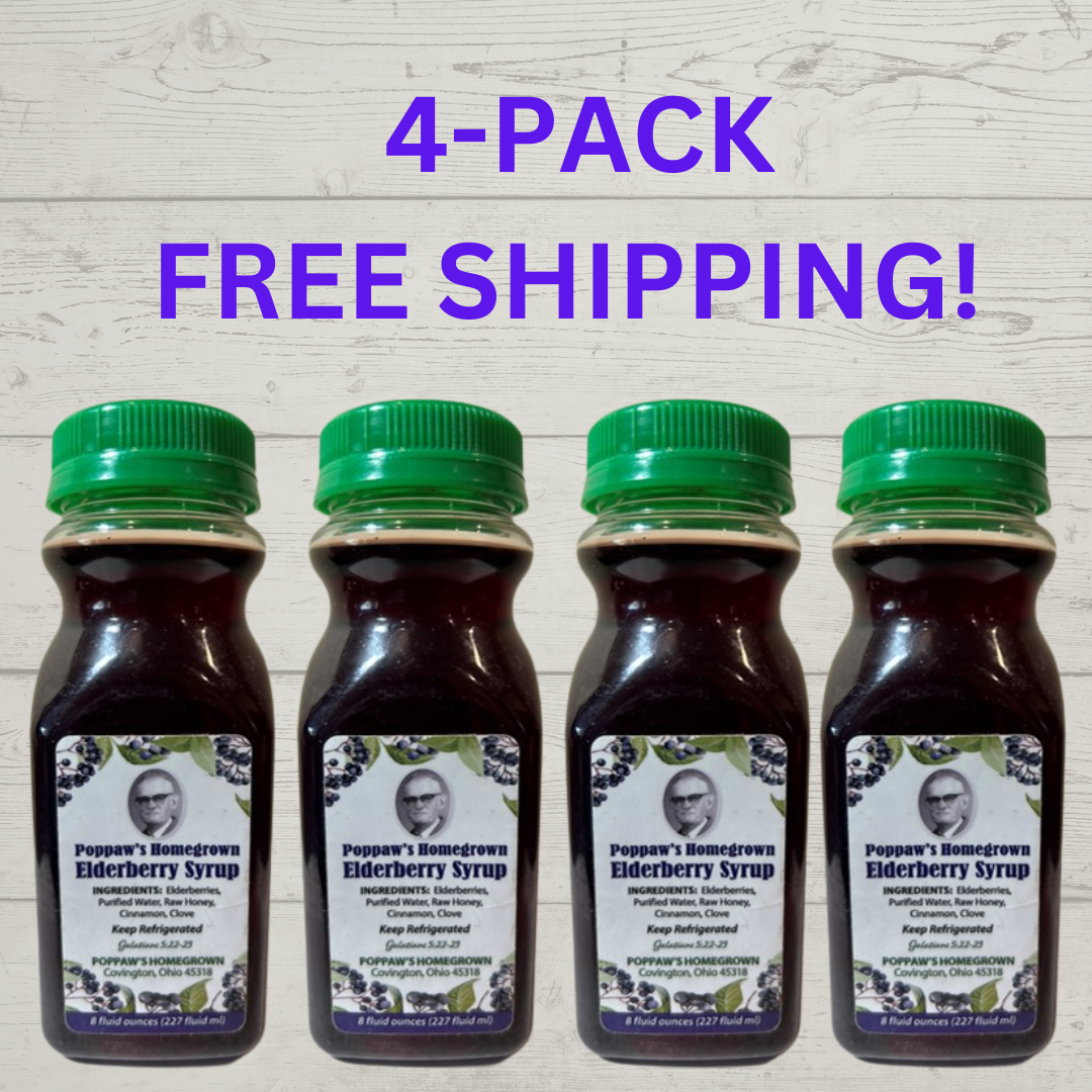 4-Pack - Elderberry Syrup 8oz
FREE SHIPPING!