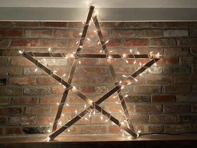 Medium (3.5') Star Wrapped in LED Lights