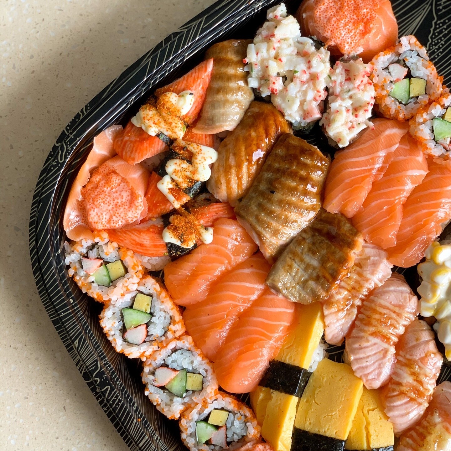 Salmon Sushi Platter