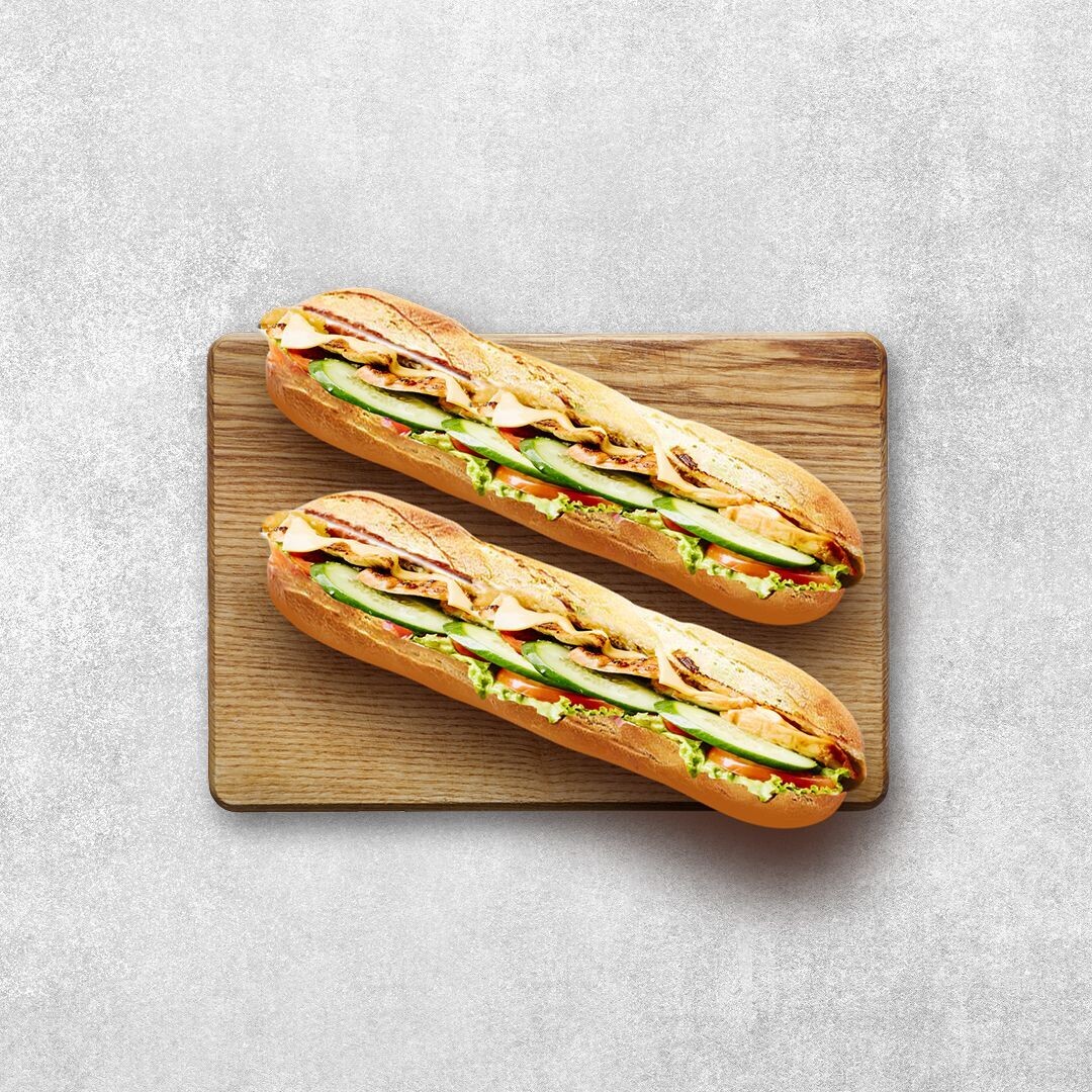 Chicken & Bacon Club Baguette Platter