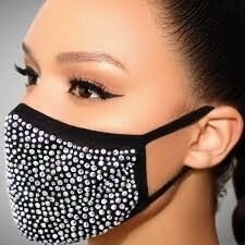 Rhinestone Mask w/Filter