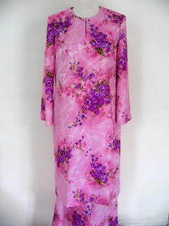Baju Kurung Teluk Belanga Berbunga