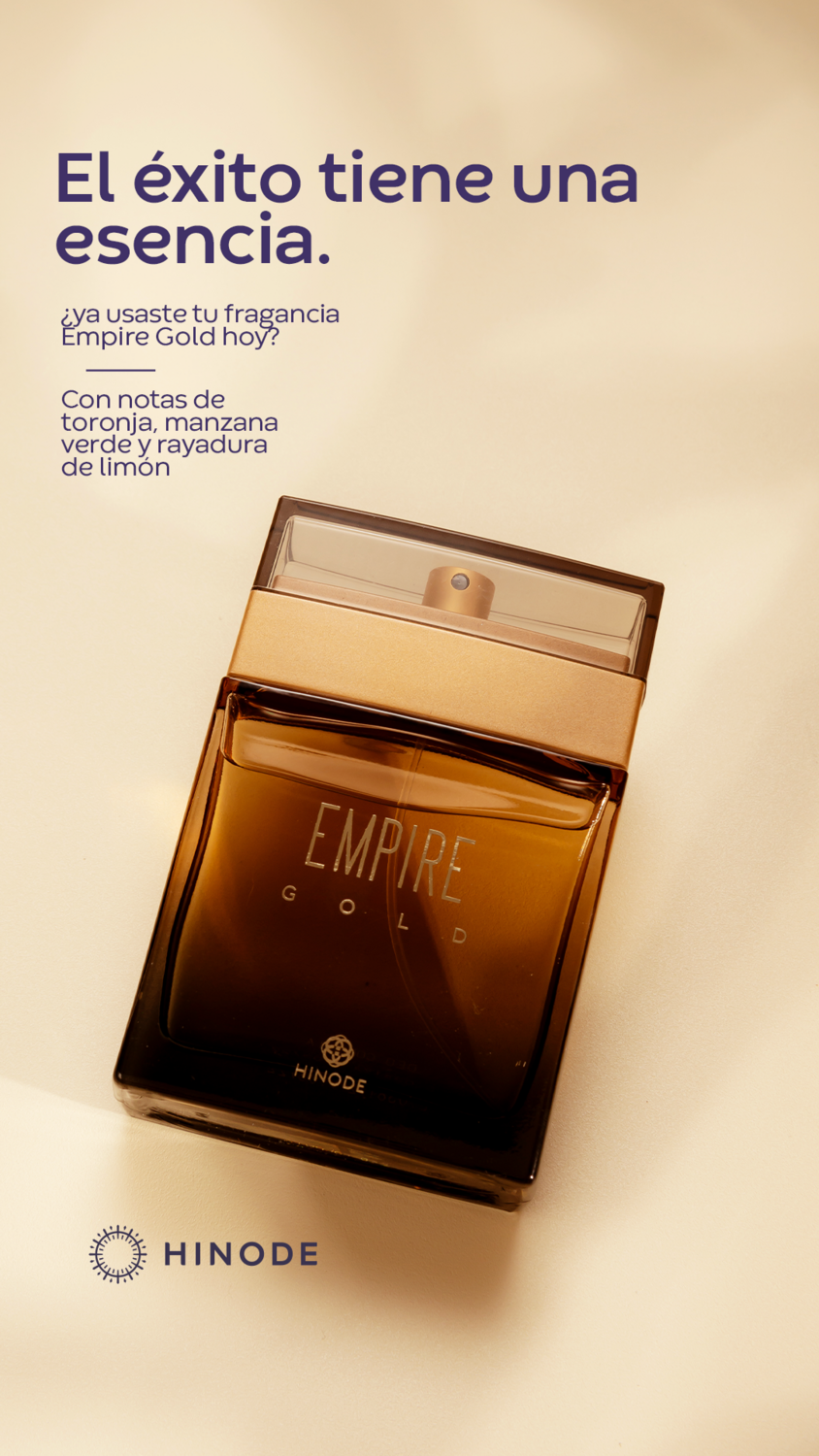 EMPIRE GOLD //El éxito tiene un esencia .Gold es la versión hecha para hombre sofisticado, confiado y exitoso