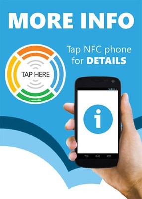 Tap Here Tags™ - More Info NFC Sign