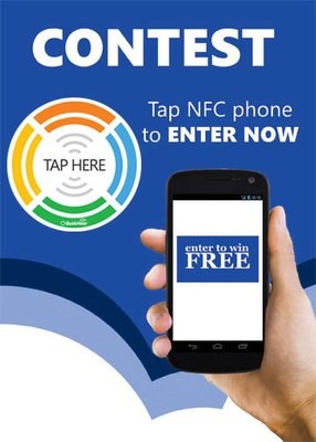 Tap Here Tags™ - Contest NFC Sign