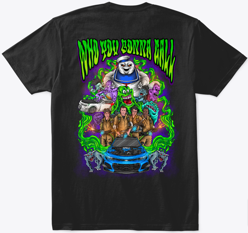 &quot;Who You Gonna Call&quot; Halloween Comfort Tee (Design on Back) 🎃