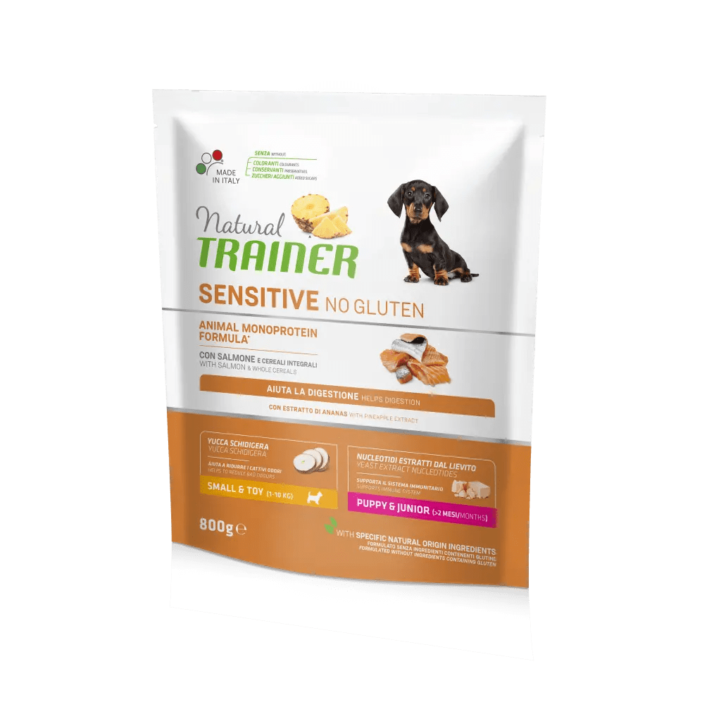 Natural trainer Puppy&amp;Junior Mini sensitive con Salmone 1-10kg