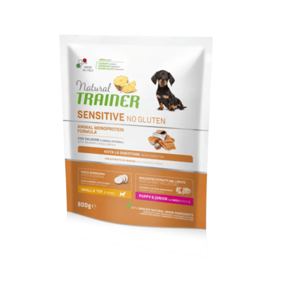 Natural trainer Puppy&amp;Junior Mini sensitive con Salmone 1-10kg