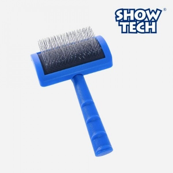 SHOWTECH Cardatore Denti corti 22mm misura media per peli ricci e difficili